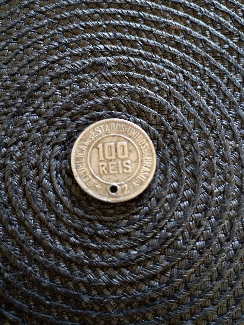 Moeda escassa de 100 réis 1922