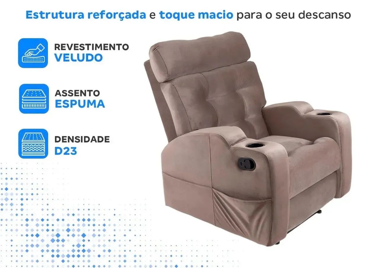 Poltrona reclinável moderna matrix compass  - Foto 3
