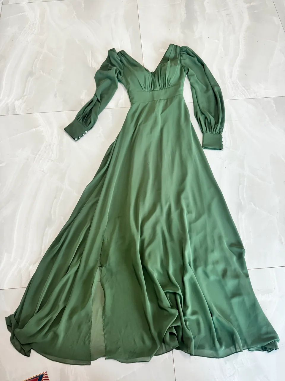 Vestido de Festa verde (usado) - Foto 5