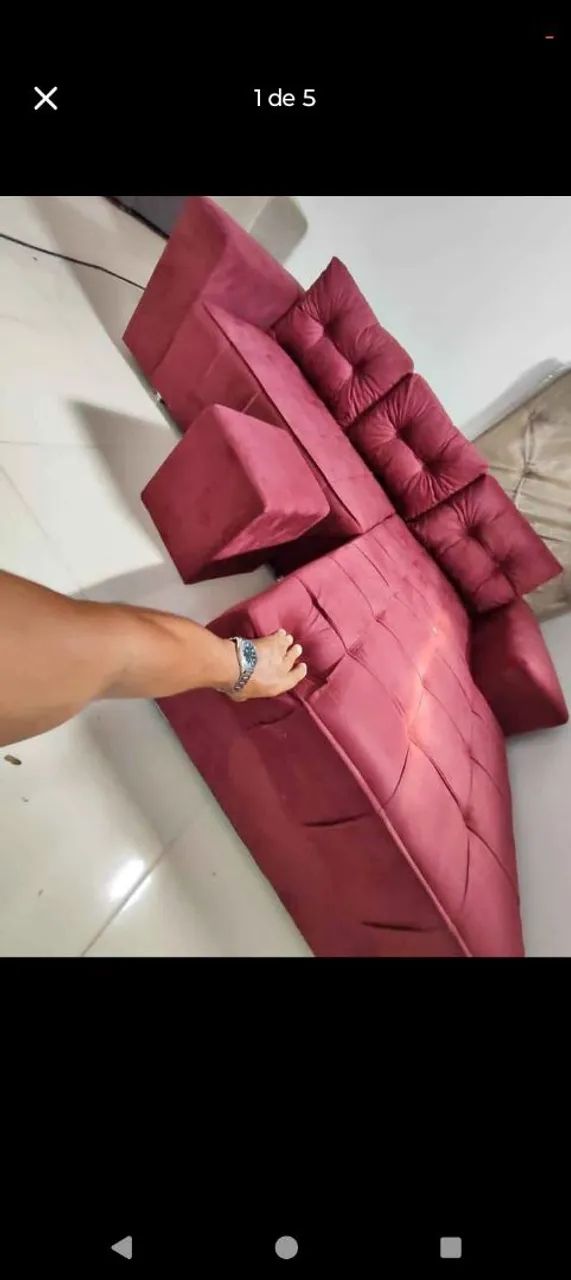 SOFÁ DE CANTO 3 LUGARES CHAISER ENTREGA HOJE?!! - Foto 3