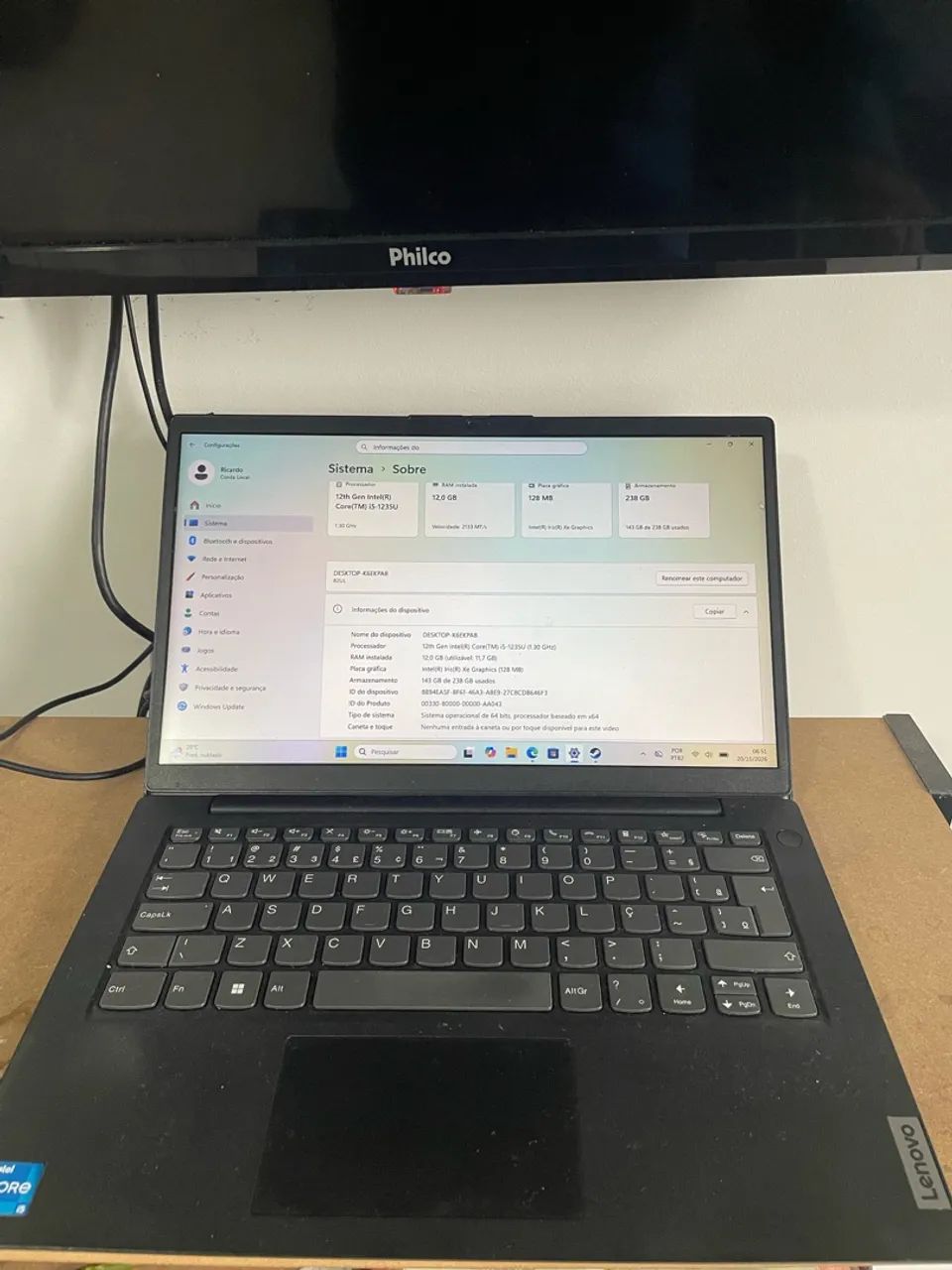 Notebook Lenovo 