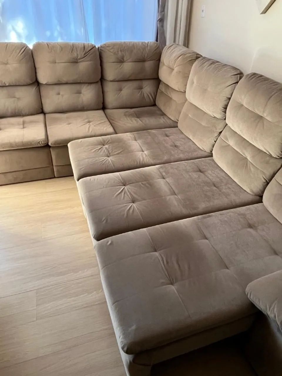 VENDE-SE SOFÁ GRANDE RETRÁTIL E RECLINÁVEL - EXCELENTE ESTADO - Foto 2