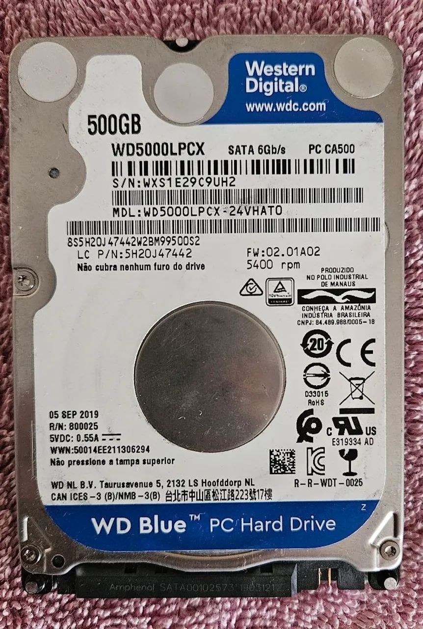 HD de notebook 500GB  - Foto 2
