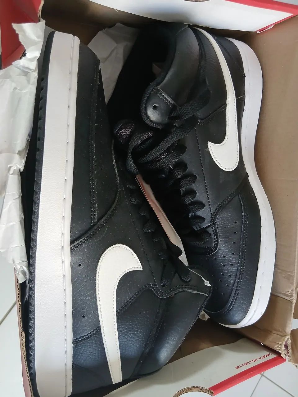 Nike Court Vision Mid Black White n41