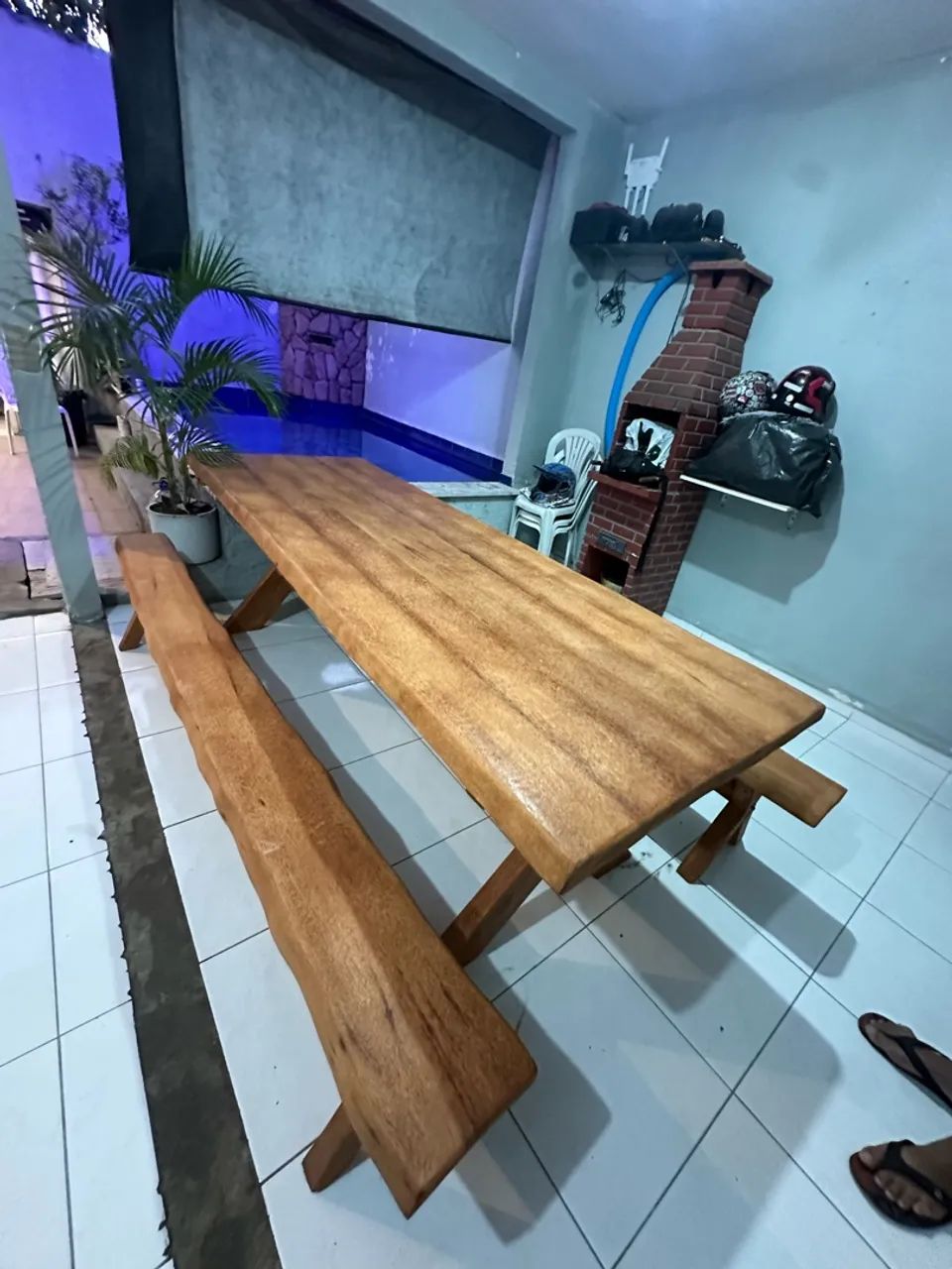 Conjunto Mesa Rústica MACIÇA  - Foto 5