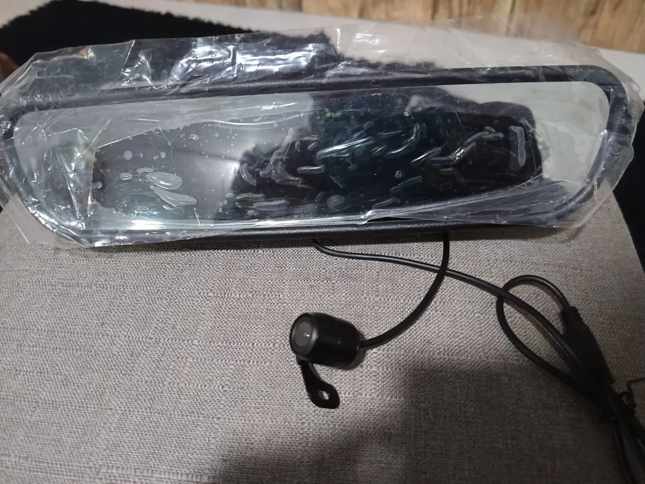 Camera de re automotiva visão noturna, + tela retrovisor LCD de 4.3 polegadas - Foto 4