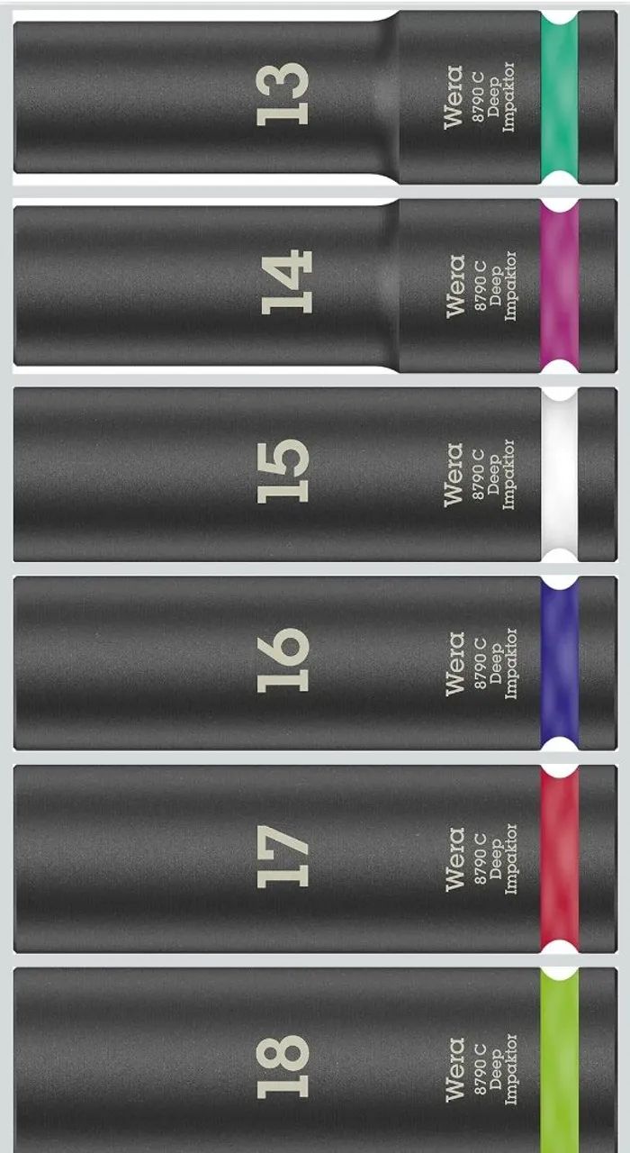 WERA - soquetes longos de impacto -11 peças. - Foto 2