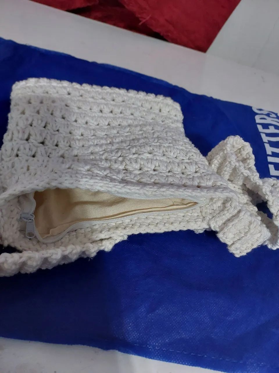Bolsa transversal em crochê feito a mão  - Foto 2