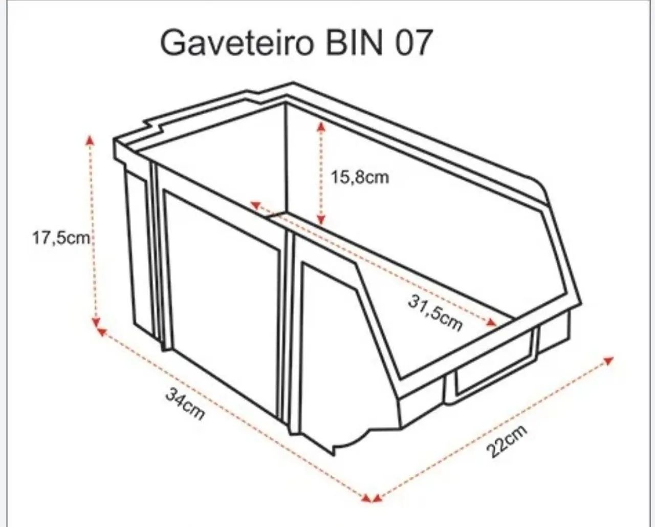 CAIXA PLASTICA ORGANIZADORA MARFINITE ,QUANT . MINIMA 10 PCS
