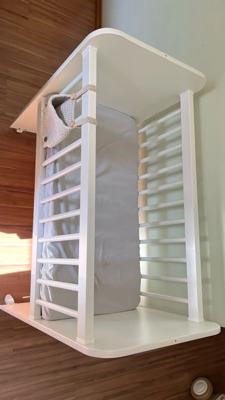 mini berço branco com colchonete - Foto 2
