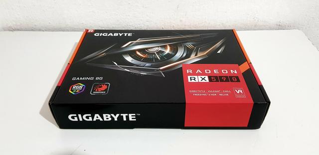 Placa de Vídeo Gigabyte AMD Radeon RX 590 Gaming 8G, GDDR5 versão 2.0 ( nova )