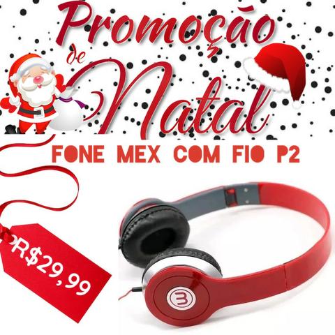 Fone De Ouvido Mex Beats Style Com Fio Android iOS Música
