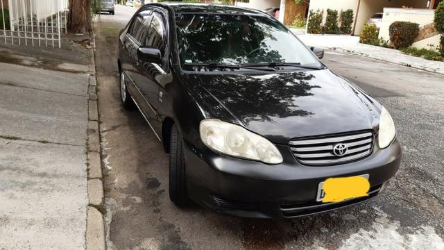 Corolla Preto 2004 1.8 mecanico XEI bancos de couro