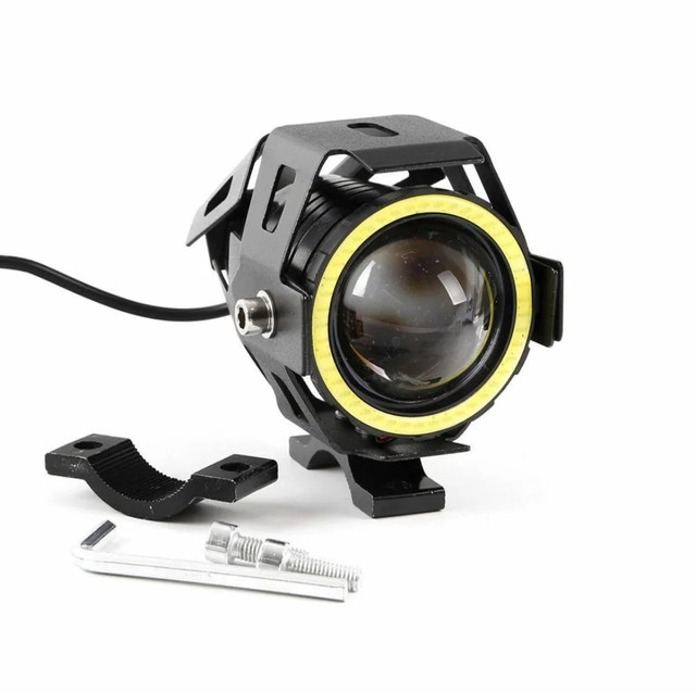 Farol de milha auxiliar para motos de led com ANGEL EYES 170 avista - Foto 4
