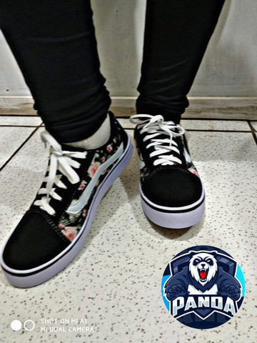 tenis vans florido