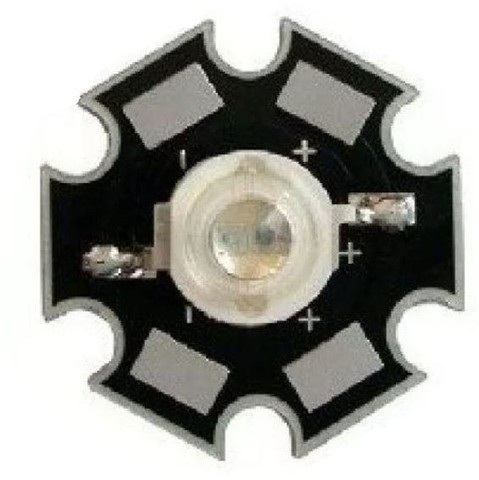 Led Uv 1w Com Dissipador Estrela  5 Unid. Power   Arduino Automação Robotica COD-CP294   - Foto 2