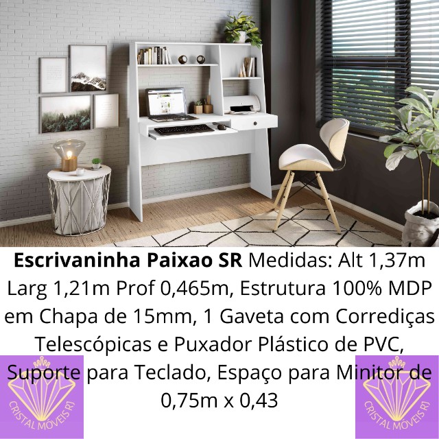 Escrivaninha Paixao Branco  SR