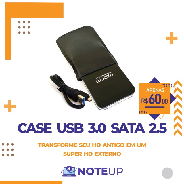 Case usb 3.0 para hd de notebook