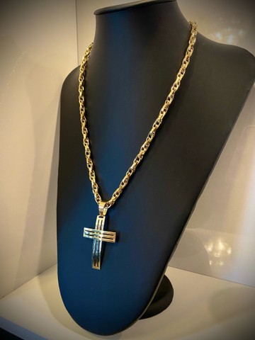 Conjunto em ouro 18k 42,3 gramas - Foto 2