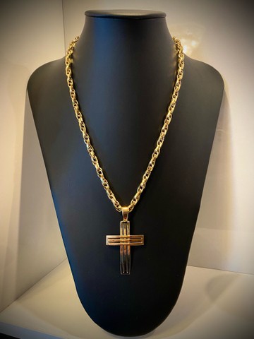 Conjunto em ouro 18k 42,3 gramas - Foto 5