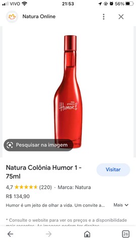 Perfume meu primeiro humor natura | +69 anúncios na OLX Brasil