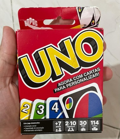 Jogo De Cartas Uno 114 Cartas Copag Mattel Original Com Nf