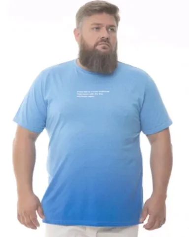 Camiseta moda maior SBA100% algodão 