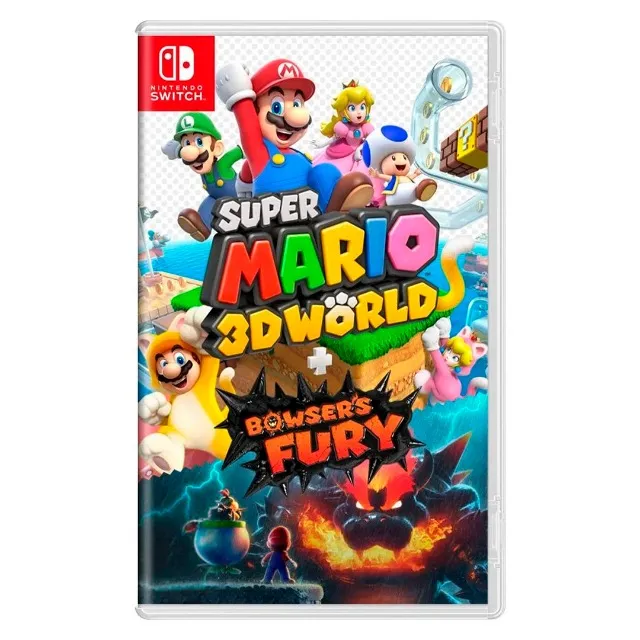 Controle Com Fio Nintendo Switch Super Mario Branco - PowerA