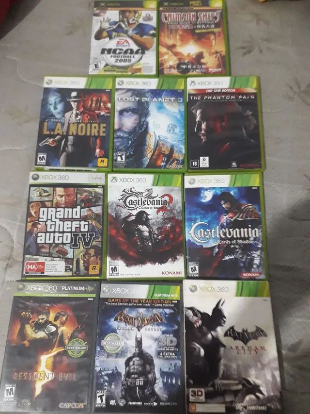Vários jogos originais para Xbox 360 em ótimo estado - Videogames