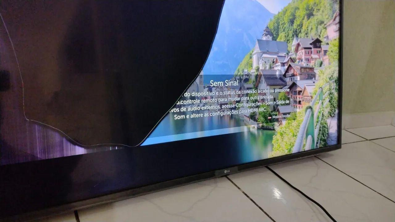 TV 50P TG LED SMART 4K COM DEFEITO - Foto 2