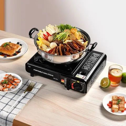 Fogão a Gás Refil Portátil com Maleta, Cozinha , Pescaria e Camping - Foto 2