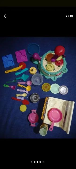 Lote de brinquedos play doh 