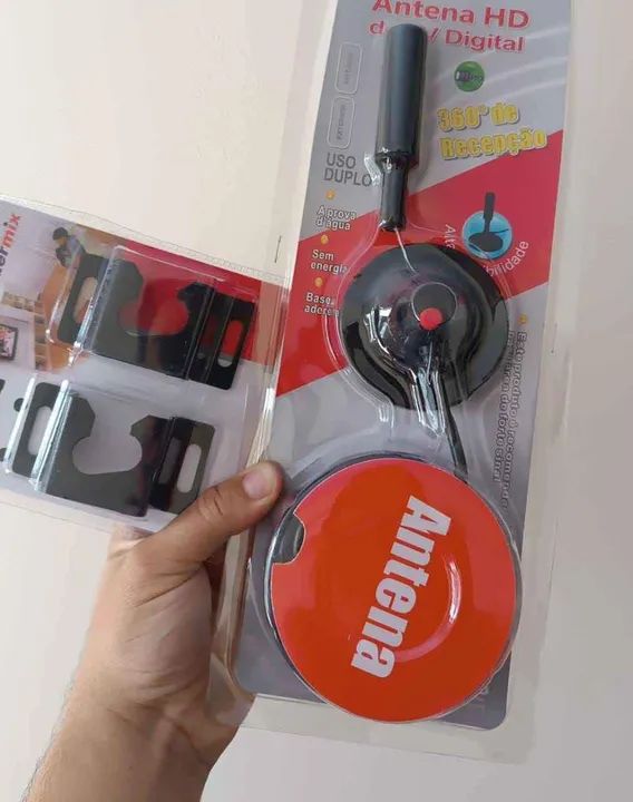 Antena Digital HD para TV - 360° de Recepção