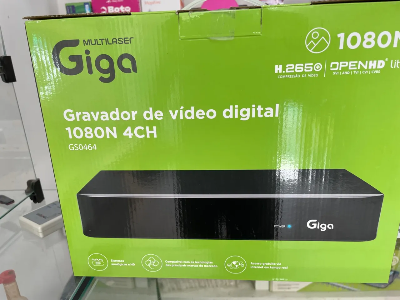 Gravador de Vídeo Digital 1080N 4CH - Multilaser Giga