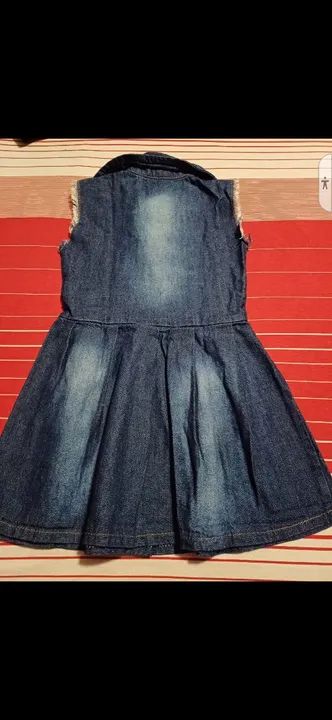 Vestido Jeans Infantil TikTok - Novo! - P pra hoje - Foto 2