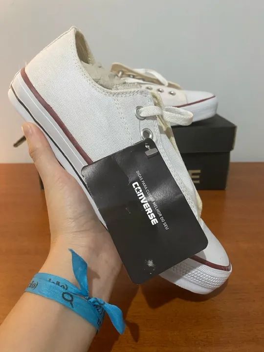 Tênis Converse Branco TAM 36/37 - Foto 2