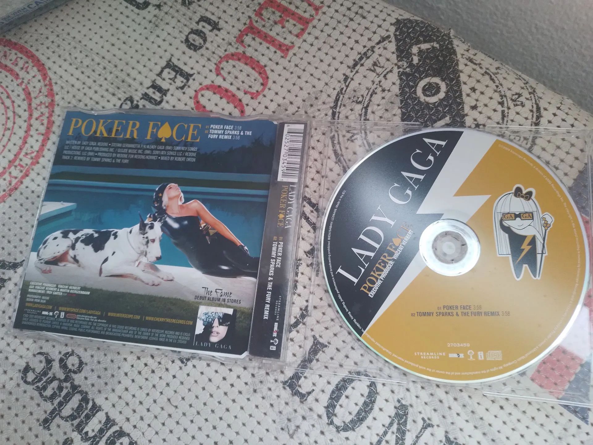 CD Single Lady Gaga Poker Face importado - Foto 2