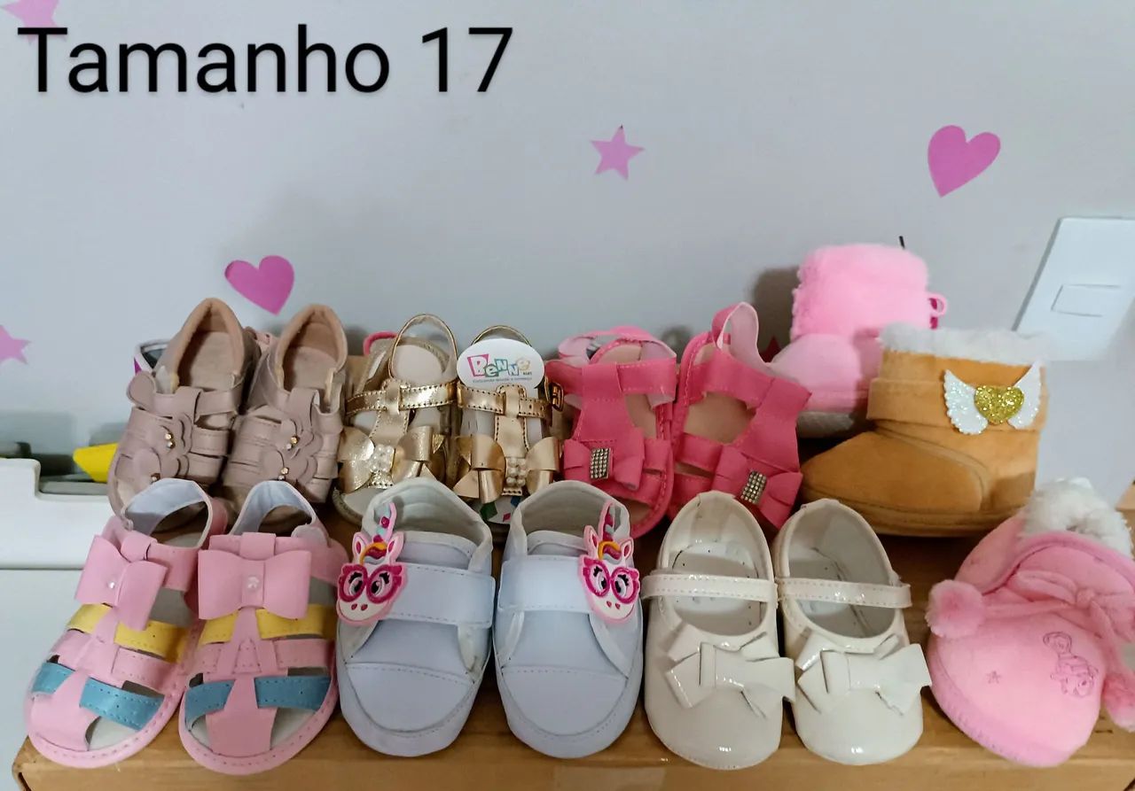 Sapatinhos para Bebê - Tamanho 17/18 e 19