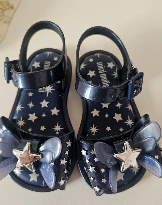 Sandália Mini Melissa Estrela Azul