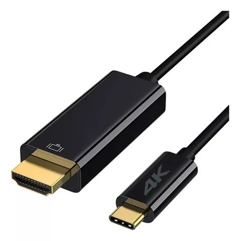 Cabo Type C Macho Para Hdmi Macho 3 Mts Usb-C 4K - 3 Metros