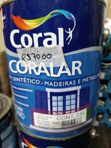 Tinta Esmaltes Sintético base solvente Coral Coralit 