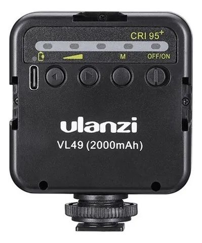 Novo - Led de luz led Ulanzi VL VL49 cor branco frio com estrutura Preto 5V - Foto 4