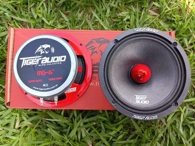 Alto Falante Tiger Áudio 160w rms 6 Polegadas 320 W Rms (par)