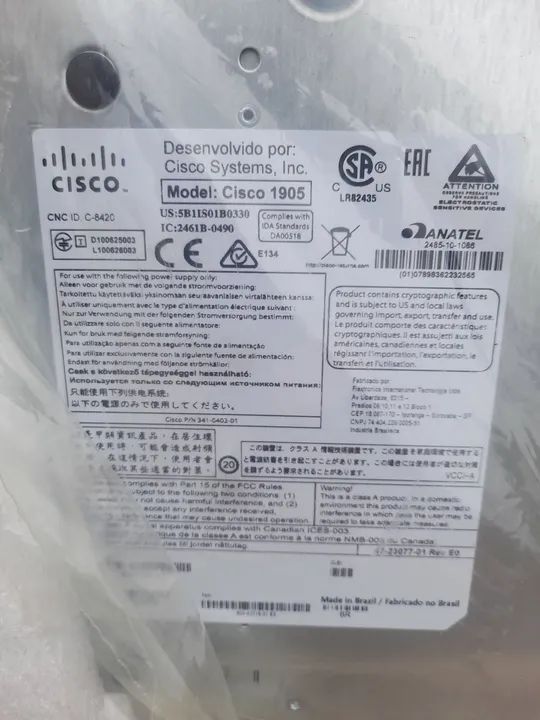 Roteador Cisco 1900 Mod-1905 - Foto 6