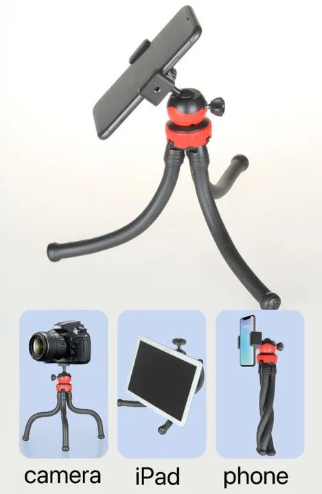 Tripé flexível para celular ou câmera 420252346714705923