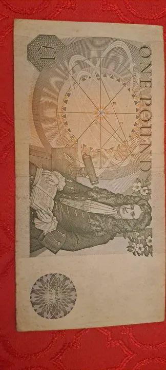 Nota 1 pound Rainha Elizabeth 64840806823938121