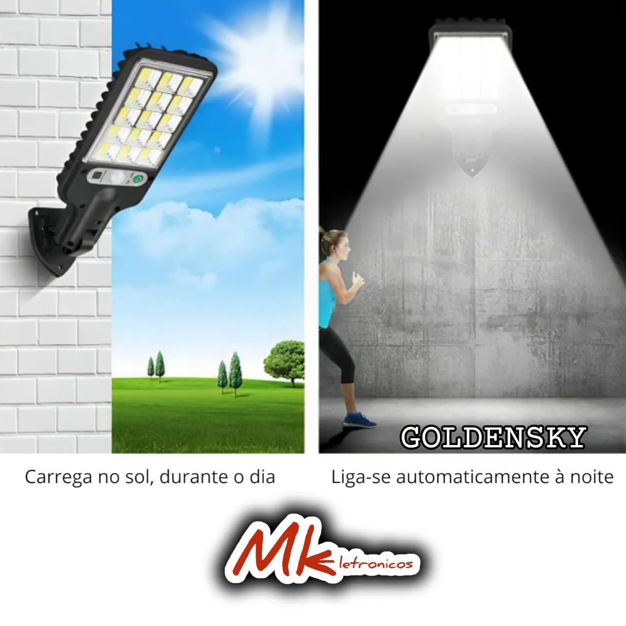 Lâmpada Solar LED Inteligente Sensor de Presença - Foto 2