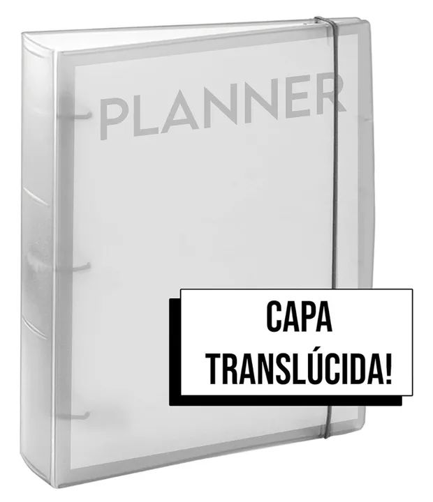 Fichário Pasta 3 Argolas Transparente Acrimet - Foto 6