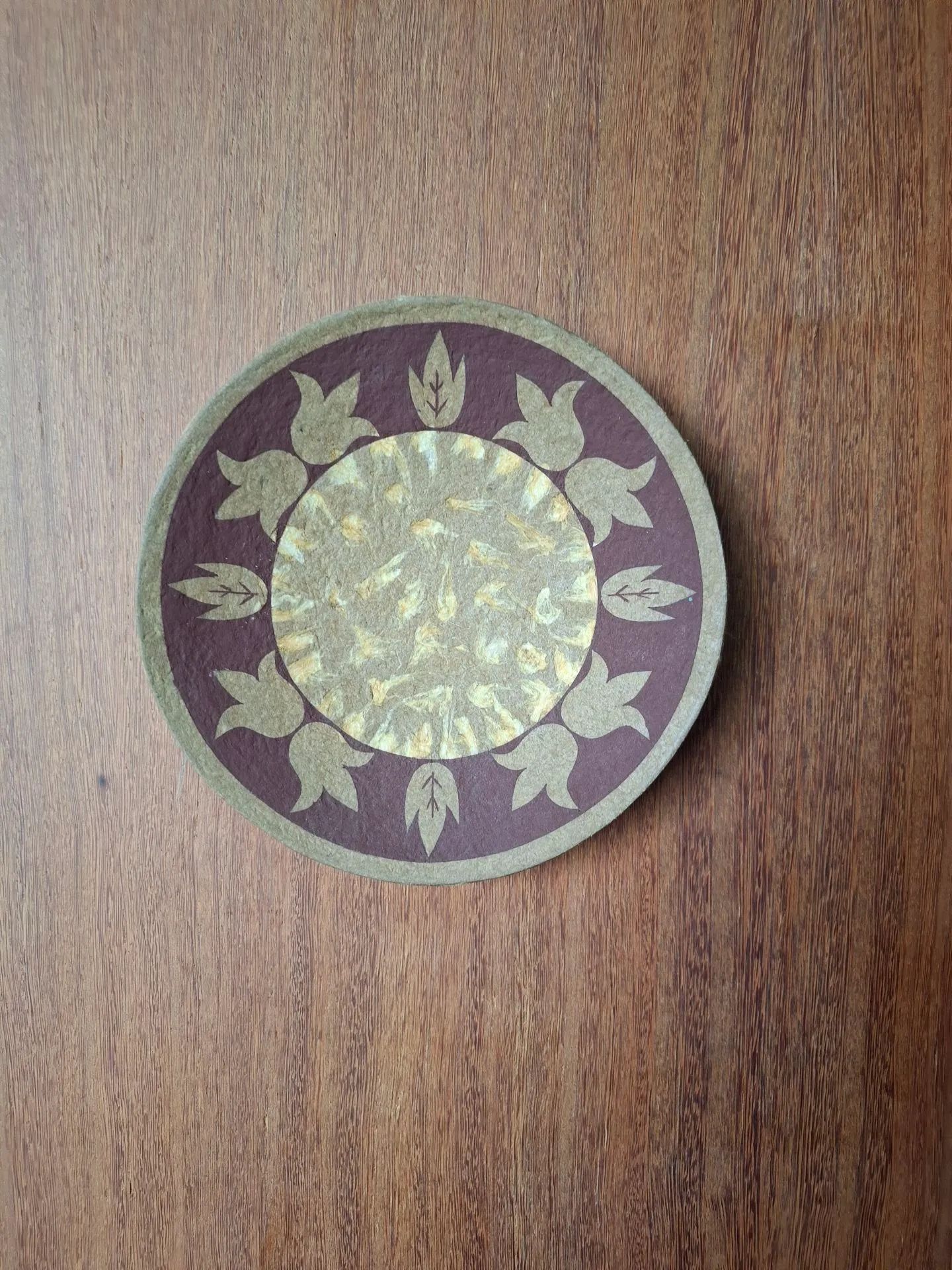 Adorno de parade decorativo artesanal de papel machê e fibra de banana feito à mão - Foto 5