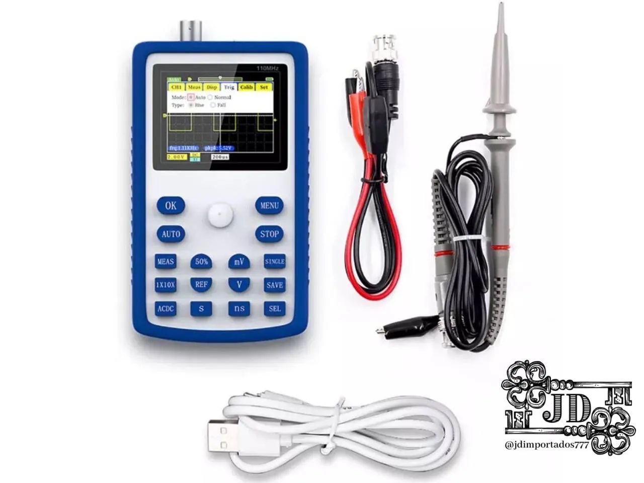 Osciloscópio Digital Portátil 110Mhz - Foto 3